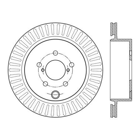 Centric Premium Brake Rotor, Parts 120.47035